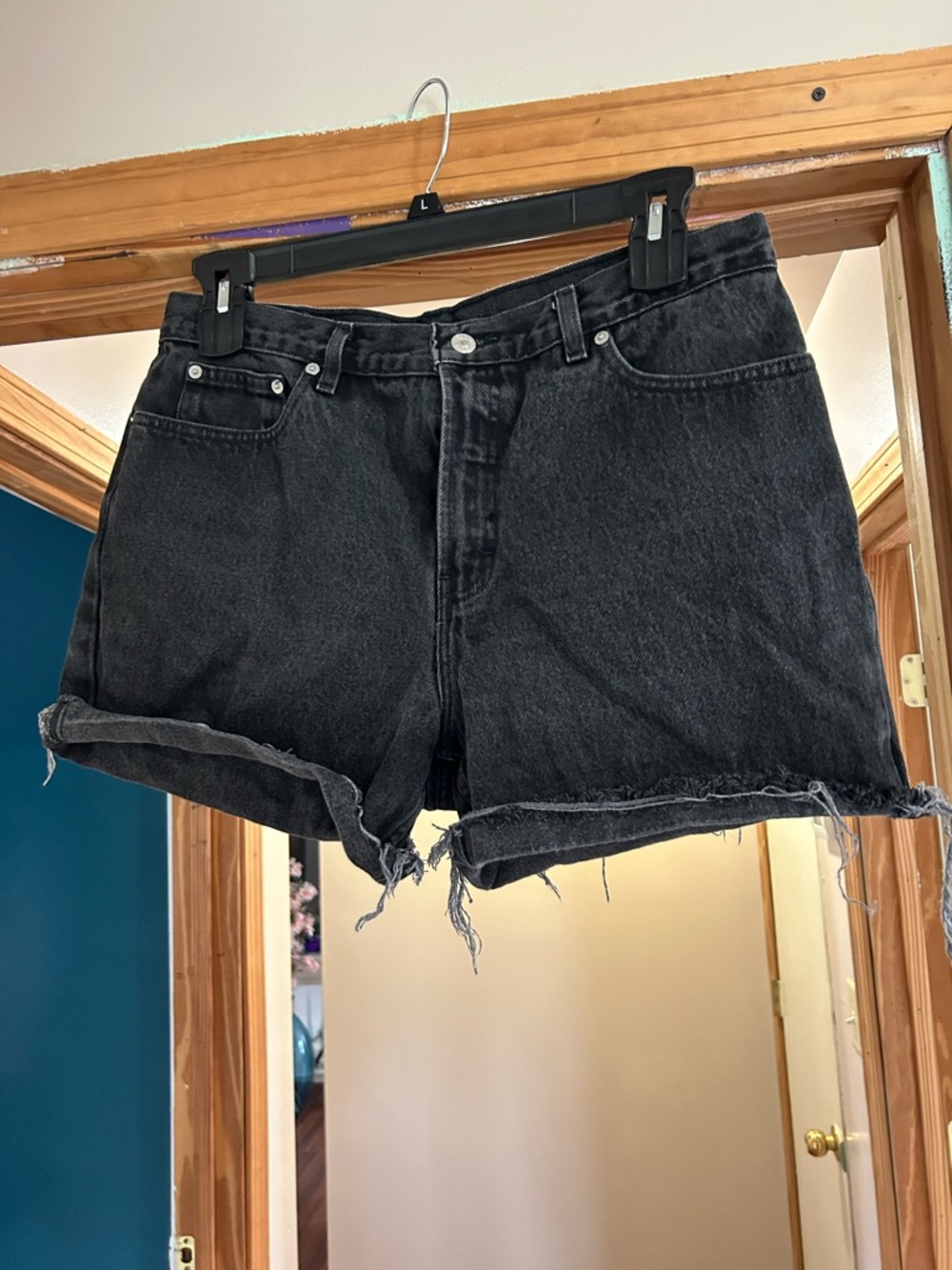 Ralph Lauren Black Denim Cutoff Shorts